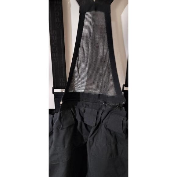 M744) Spyder Boys Propulsion Side Zip Black Bib Pants Size 20 - Picture 4 of 9